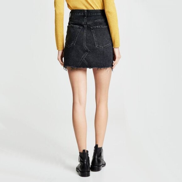 NWT Citizens of Humanity black denim mini skirt, 27 - Picture 5 of 16